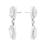 Mappin & Webb Amelia 18ct White Gold 2.90cttw Diamond Drop Earrings