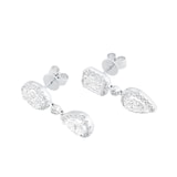 Mappin & Webb Amelia 18ct White Gold 2.90cttw Diamond Drop Earrings