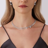 Mappin & Webb Amelia 18ct White Gold 2.90cttw Diamond Drop Earrings