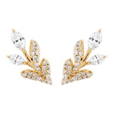 Mappin & Webb Vinea 18ct Yellow Gold 0.60cttw Diamond Climber Earrings