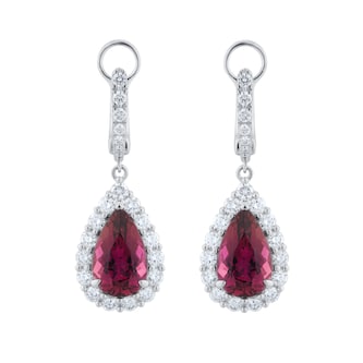 Mappin 
Webb 18ct White Gold 3.88cttw Pink Tourmaline 
1.19cttw Diamond Necklace