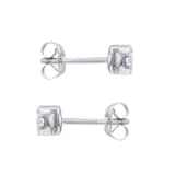 Goldsmiths 9ct White Gold 0.15cttw Rob over Diamond Stud Earrings