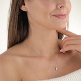 Goldsmiths 9ct White Gold 0.15cttw Rob over Diamond Stud Earrings