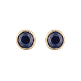 Goldsmiths 9ct Yellow Gold Sapphire Birthstone Stud Earrings
