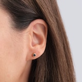 Goldsmiths 9ct Yellow Gold Sapphire Birthstone Stud Earrings