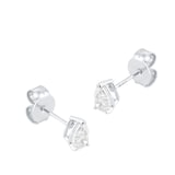 Mappin & Webb Platinum 0.80cttw GIA Pear Cut Diamond Stud Earrings