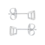 Mappin & Webb Platinum 0.80cttw GIA Emerald Cut Diamond Stud Earrings