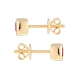 Goldsmiths 9ct Yellow Gold Ruby Birthstone Stud Earrings