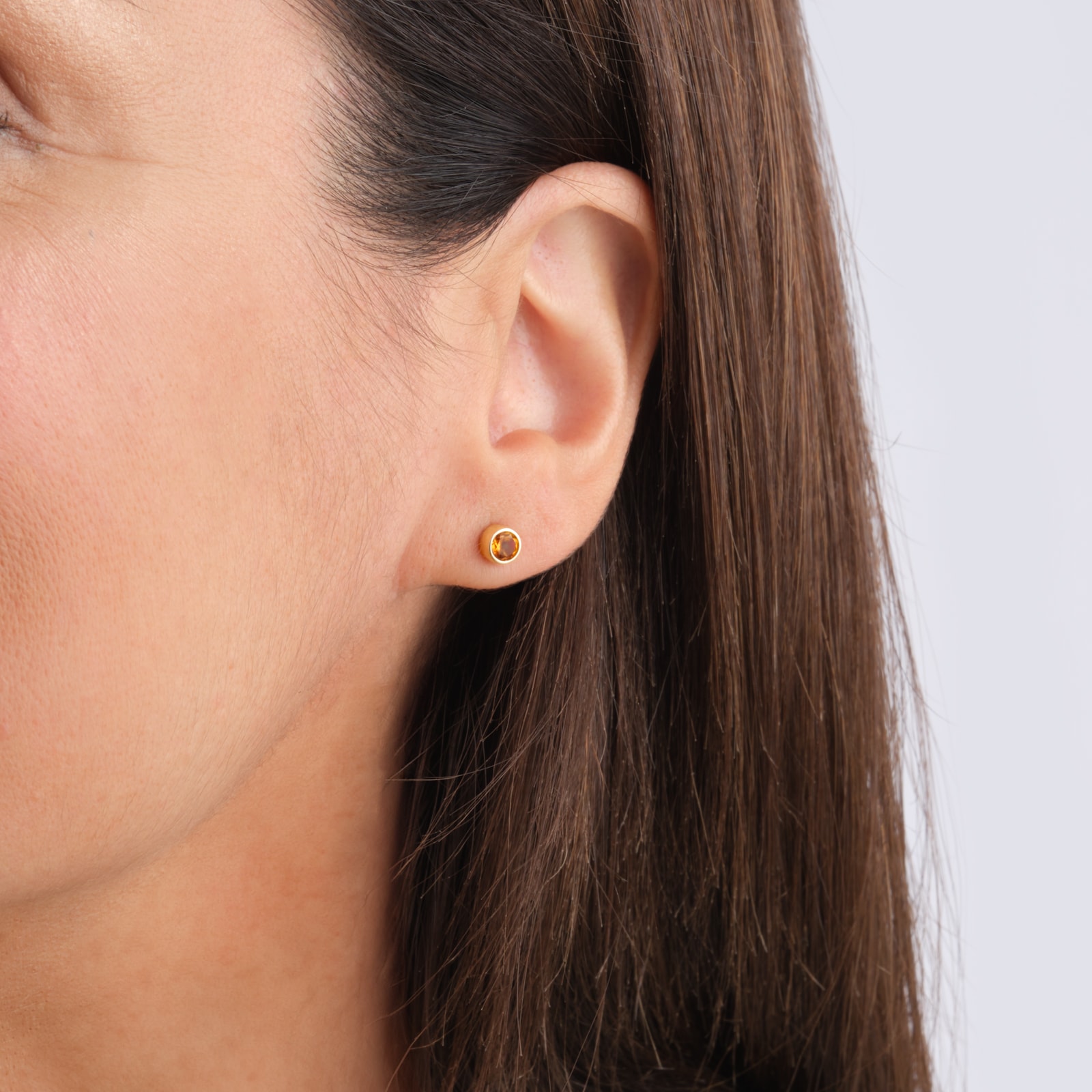 Best Luxury 
9ct Yellow Gold Citrine Birthstone Stud Earrings