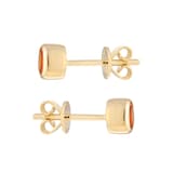 Goldsmiths 9ct Yellow Gold Citrine Birthstone Stud Earrings