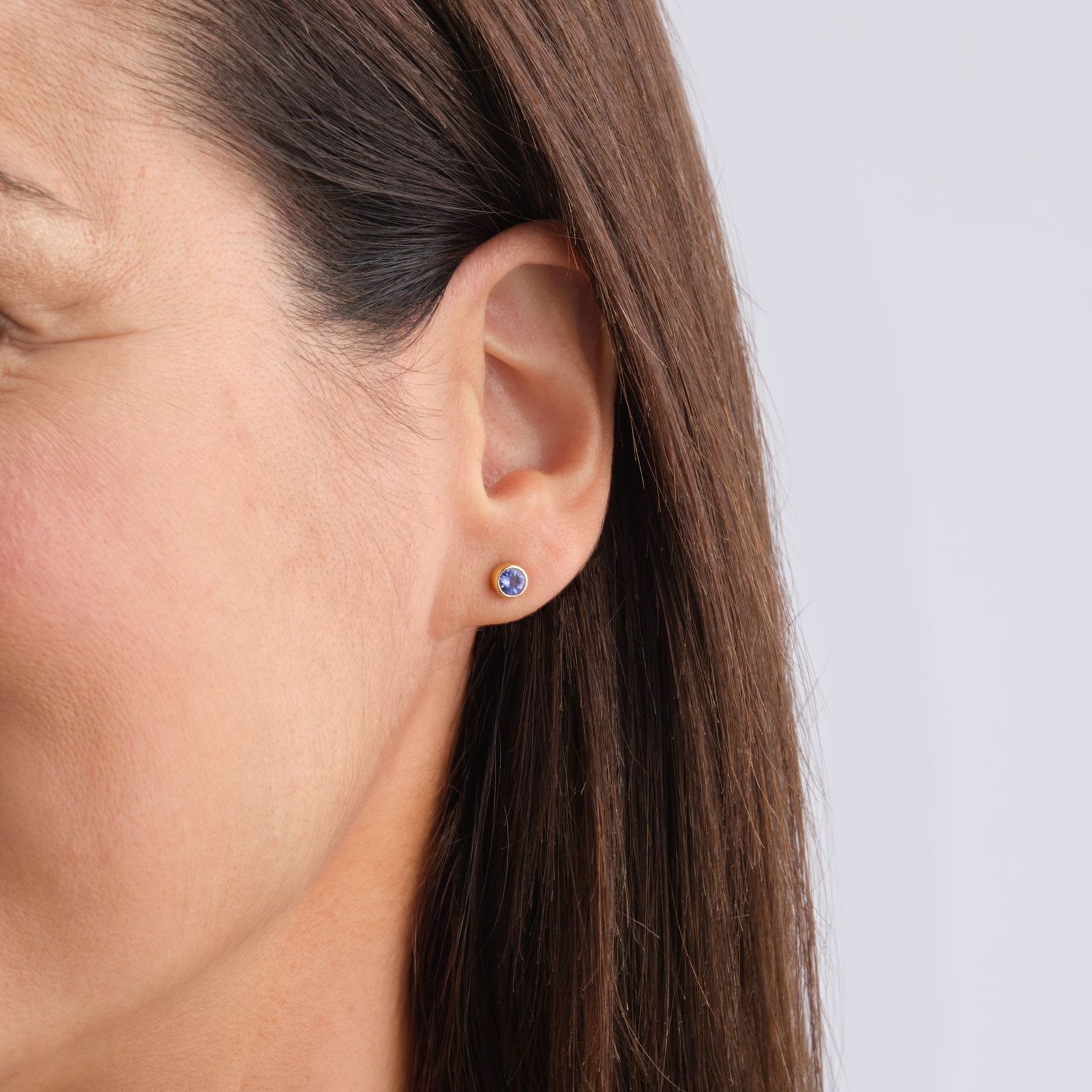 Best Luxury 
9ct Yellow Gold Tanzanite Birthstone Stud Earrings