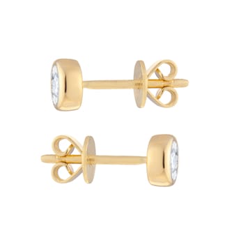 Goldsmiths 9ct Yellow Gold 0.16cttw Diamond Birthstone Stud Earrings Goldsmiths 9ct Yellow Gold 0.16cttw Diamond Birthstone Stud Earrings