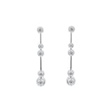 Mappin & Webb 18ct White Gold 0.60cttw Diamond Bezel Drop Earrings