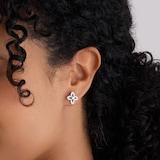 Mappin & Webb Floriana 18ct White Gold 0.66cttw Diamond Stud Earrings