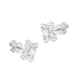 Mappin & Webb Floriana 18ct White Gold 0.66cttw Diamond Stud Earrings