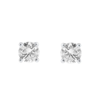Goldsmiths 9ct White Gold 0.50cttw Round Brilliant Cut Solitaire Stud Earrings Goldsmiths 9ct White Gold 0.50cttw Round Brilliant Cut Solitaire Stud Earrings