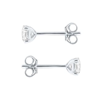 Goldsmiths 9ct White Gold 0.50cttw Round Brilliant Cut Solitaire Stud Earrings Goldsmiths 9ct White Gold 0.50cttw Round Brilliant Cut Solitaire Stud Earrings