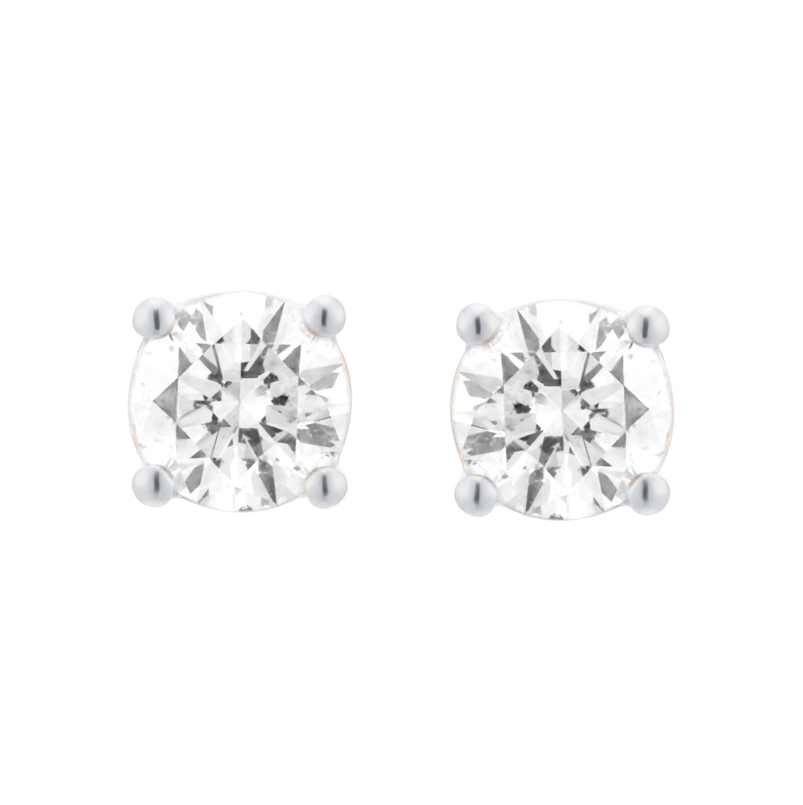 Mappin & Webb Platinum 1.00cttw Round Brilliant Cut Diamond Stud Earrings