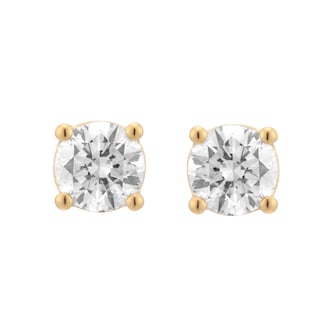 Mappin & Webb 18ct Yellow Gold 1.00cttw Round Brilliant Cut Diamond Stud Earrings Mappin & Webb 18ct Yellow Gold 1.00cttw Round Brilliant Cut Diamond Stud Earrings