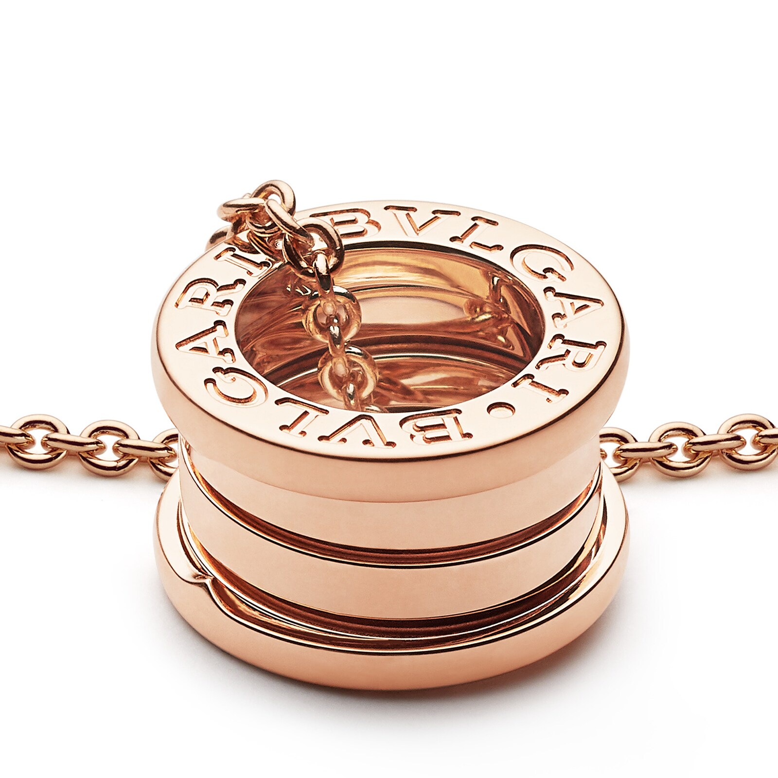 Bvlgari Jewelry 18k Rose Gold B.ZERO1 Necklace