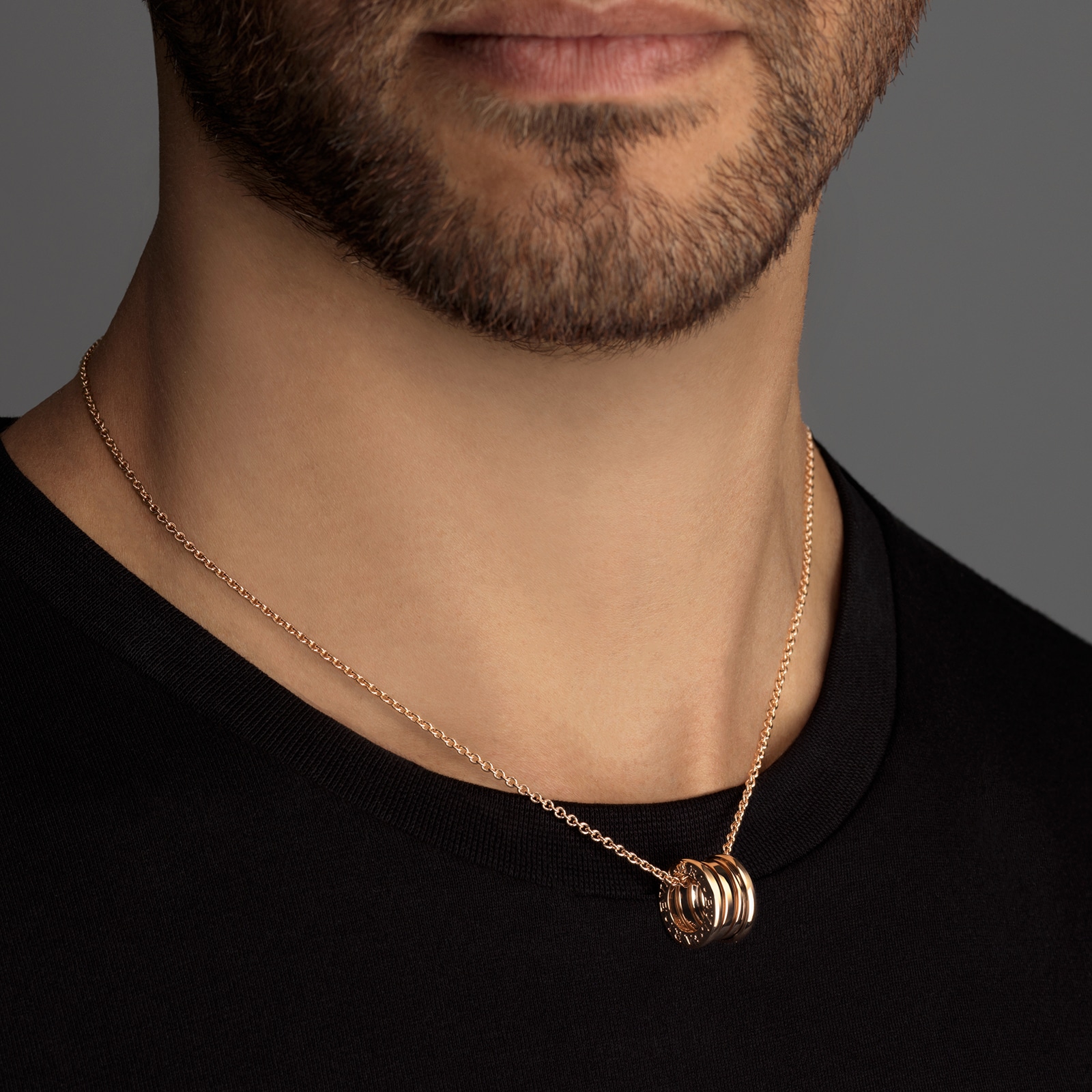 Bvlgari Jewelry 18k Rose Gold B.ZERO1 Necklace