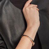 Bvlgari Jewelry 18k Rose Gold B.ZERO1 Black Ceramic Bracelet - Size Small