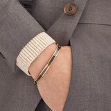 Bvlgari Jewelry 18k Rose Gold B.ZERO1 Black Ceramic Bracelet - Size Small