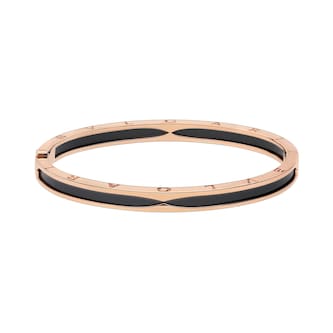 Bvlgari Jewelry 18k Rose Gold and Ceramic B.Zero1 Bracelet Size Medium Bvlgari Jewelry 18k Rose Gold and Ceramic B.Zero1 Bracelet Size Medium