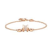 Bvlgari Jewelry 18K Rose Gold B.zero1 Diamond Bracelet - Size M/L