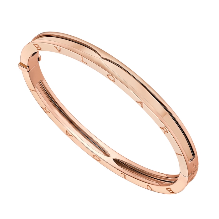 Bvlgari Jewelry 18k Rose Gold B.ZERO1 Bracelet - Size Medium