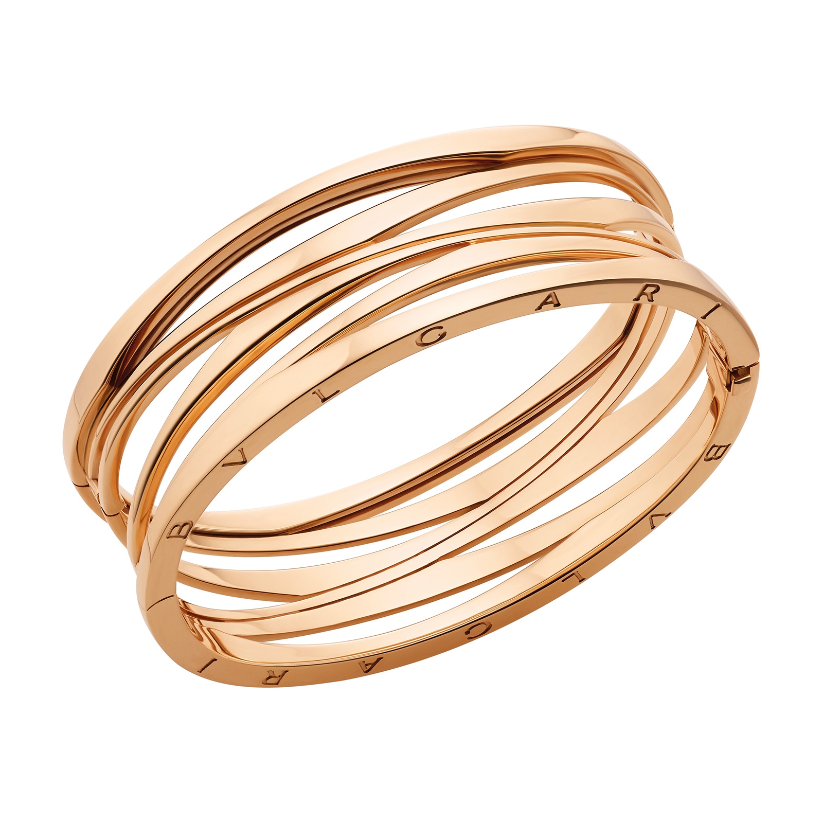 18k Rose Gold B.ZERO1 Bracelet - Size Medium