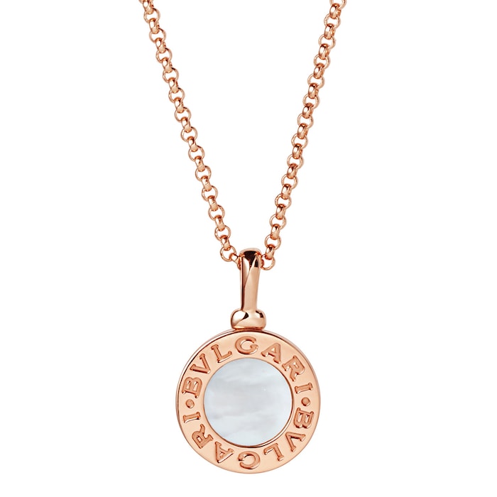 Bvlgari Jewelry 18k Rose Gold Bvlgari Bvlgari Mother of Pearl Necklace - 16-17 Inch