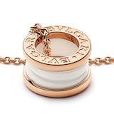 Bvlgari Jewelry 18K Rose Gold & White Ceramic B.zero1 Necklace