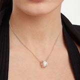 Bvlgari Jewelry 18K Rose Gold & White Ceramic B.zero1 Necklace