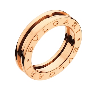Bvlgari Jewelry 18k Rose Gold B.ZERO1 1 Band Ring - Size 6.25