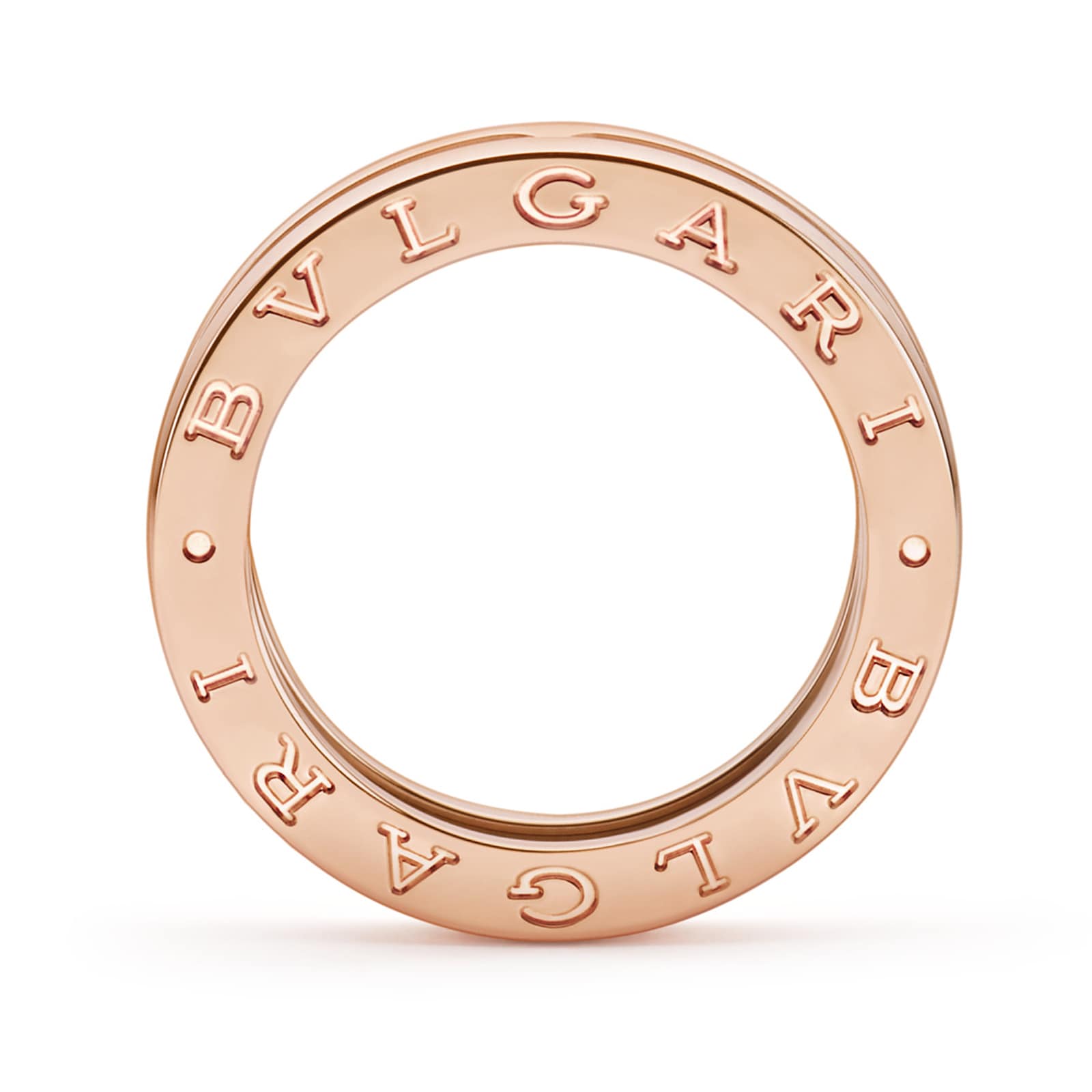 Bvlgari Jewelry 18k Rose Gold B.ZERO1 1 Band Ring - Size 6.25
