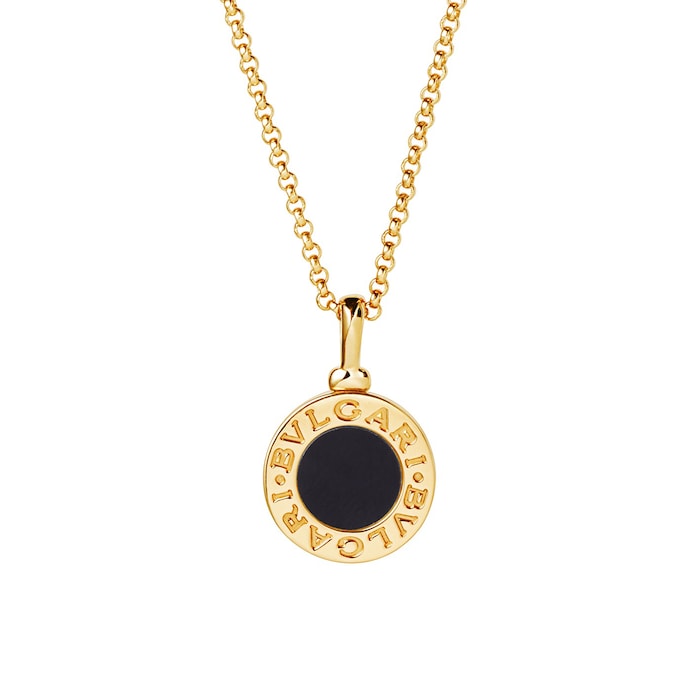 Bvlgari Jewelry 18k Yellow Gold Bvlgari Bvlgari Black Onyx Necklace 16-17"