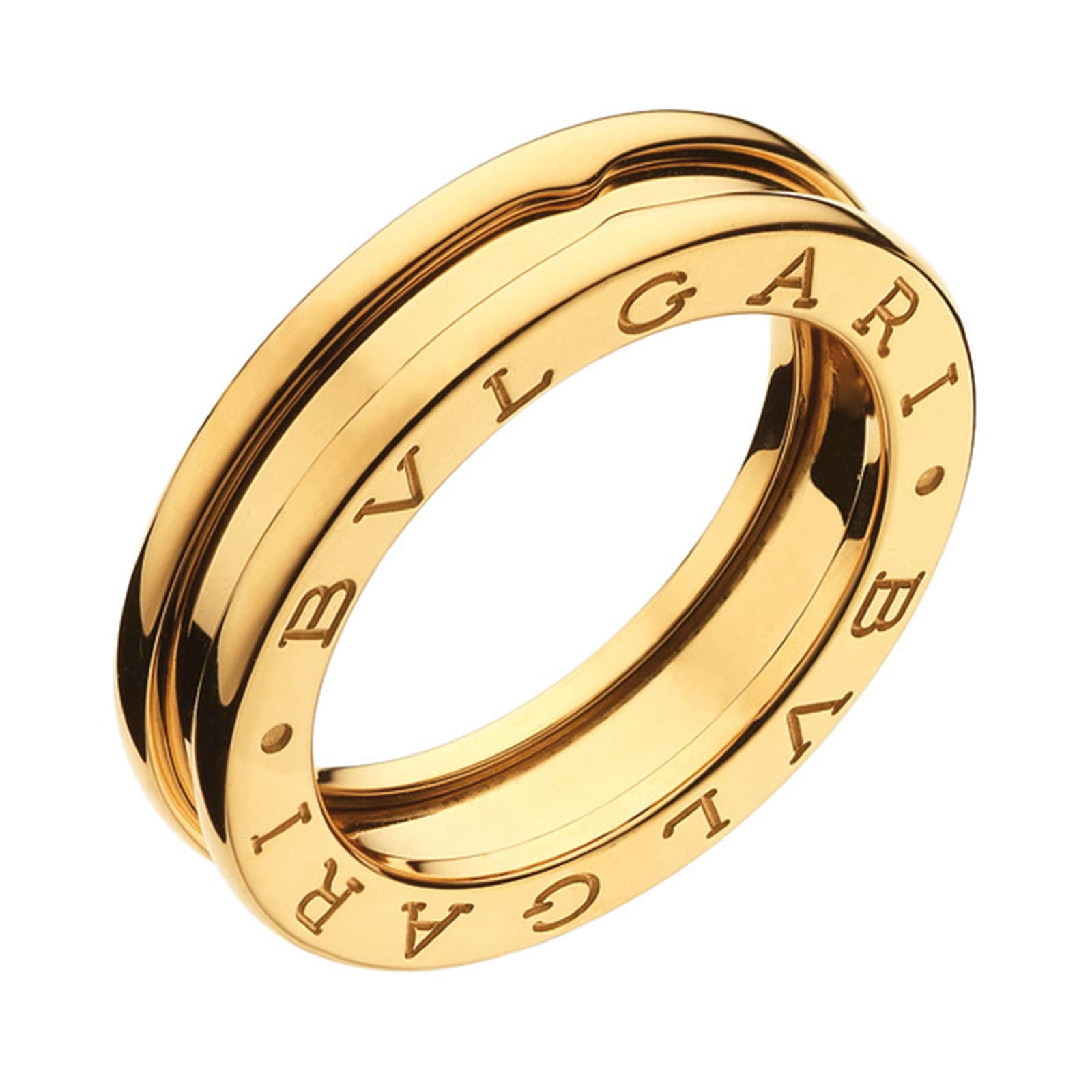 BVLGARI JEWELRY 18k Yellow Gold B.ZERO1 1 Band Ring - Size 6.5