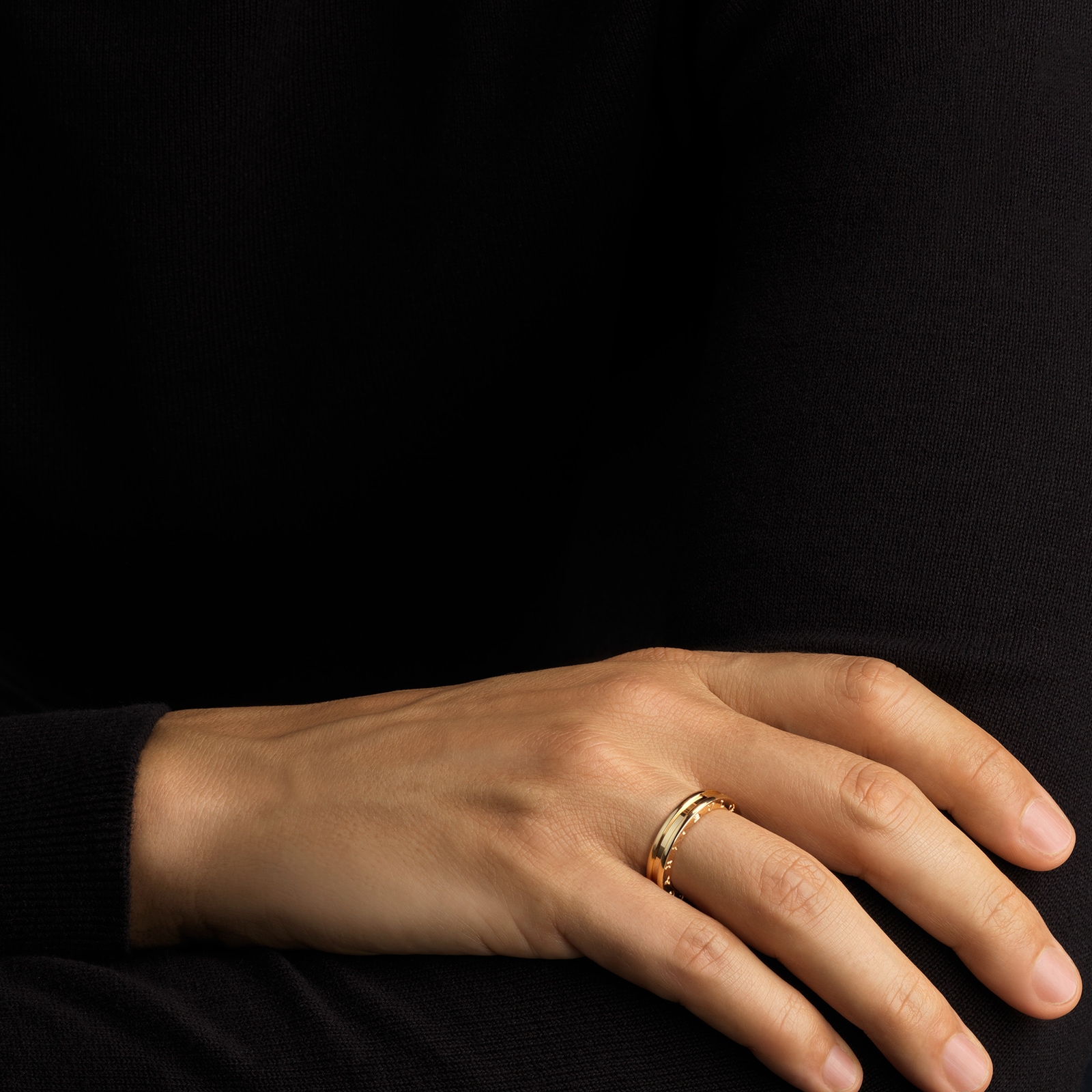 Bvlgari Jewelry 18k Yellow Gold B.ZERO1 1 Band Ring - Size 11.5