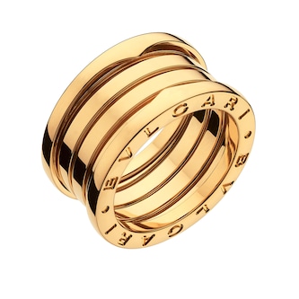 Bvlgari Jewelry 18k Yellow Gold B.ZERO1 4 Band Ring - Size 6.25 Bvlgari Jewelry 18k Yellow Gold B.ZERO1 4 Band Ring - Size 6.25