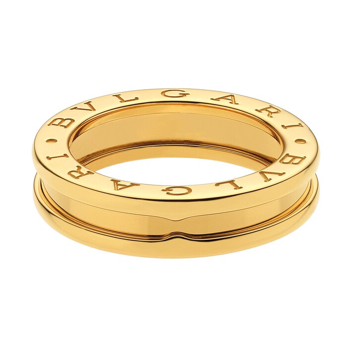 Bvlgari Jewelry 18k Yellow Gold B.ZERO1 1 Band Ring - Size 7