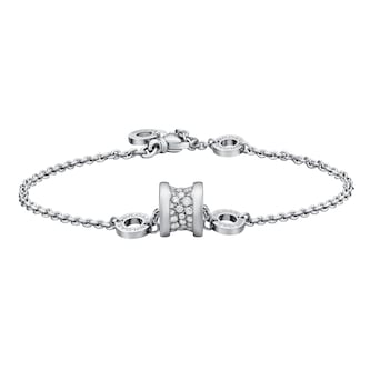 Bvlgari Jewelry 18k White Gold B.ZERO1 0.31cttw Pave Diamond Bracelet - Size S/M Bvlgari Jewelry 18k White Gold B.ZERO1 0.31cttw Pave Diamond Bracelet - Size S/M