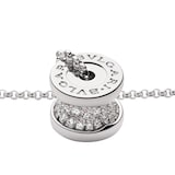 Bvlgari Jewelry 18k White Gold 0.31cttw Diamond B.Zero1 Necklace 15-17"