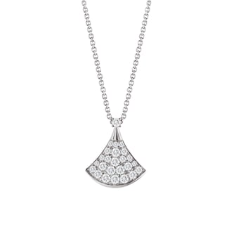 Bvlgari Jewelry 18k White Gold DIVAS' DREAM 0.47cttw Pave Diamond Necklace 16-17" Bvlgari Jewelry 18k White Gold DIVAS' DREAM 0.47cttw Pave Diamond Necklace 16-17"