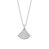 Bvlgari Jewelry 18k White Gold DIVAS' DREAM 0.47cttw Pave Diamond Necklace 16-17"