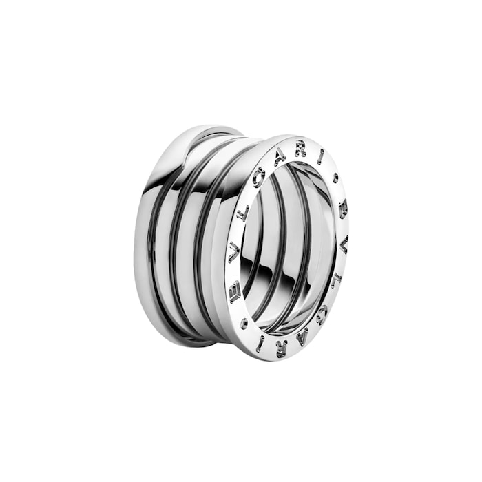 Bvlgari Jewelry 18K White Gold B.ZERO1 Four Band Ring - Ring Size 6.5