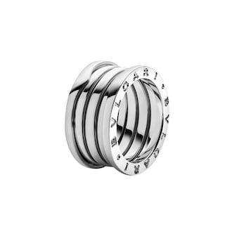Bvlgari Jewelry 18K White Gold B.ZERO1 Four Band Ring - Ring Size 6.5