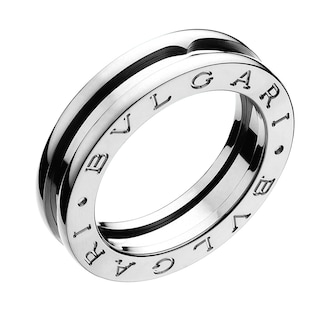 Bvlgari Jewelry 18k White Gold B.ZERO1 1 Band Ring - Size 6 Bvlgari Jewelry 18k White Gold B.ZERO1 1 Band Ring - Size 6