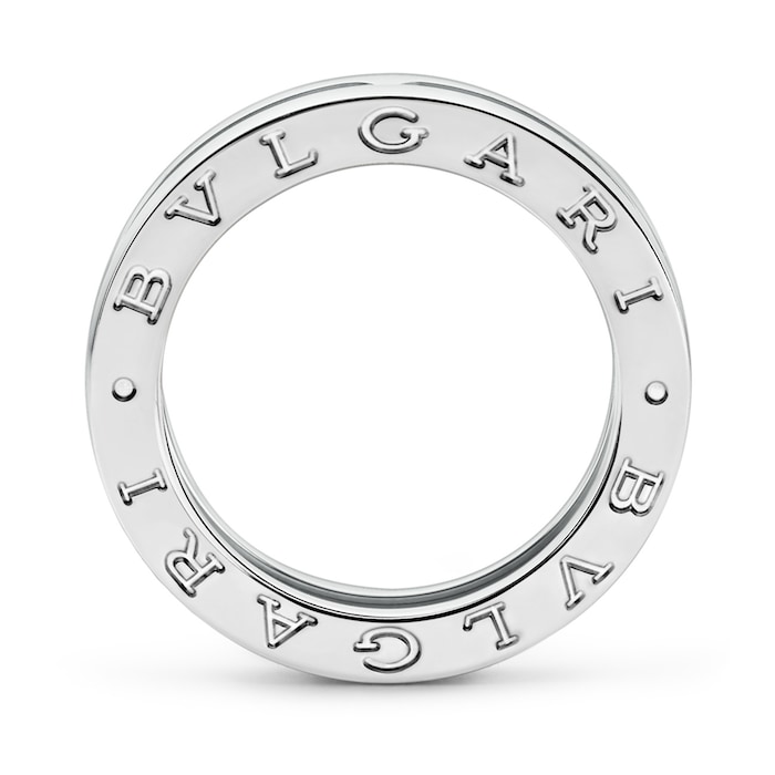 Bvlgari Jewelry 18k White Gold B.ZERO1 1 Band Ring - Size 6