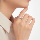 Bvlgari Jewelry 18k White Gold B.ZERO1 1 Band Ring - Size 6